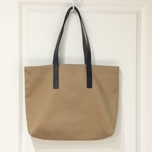 Everlane Brown Tan Canvas Tote Like New